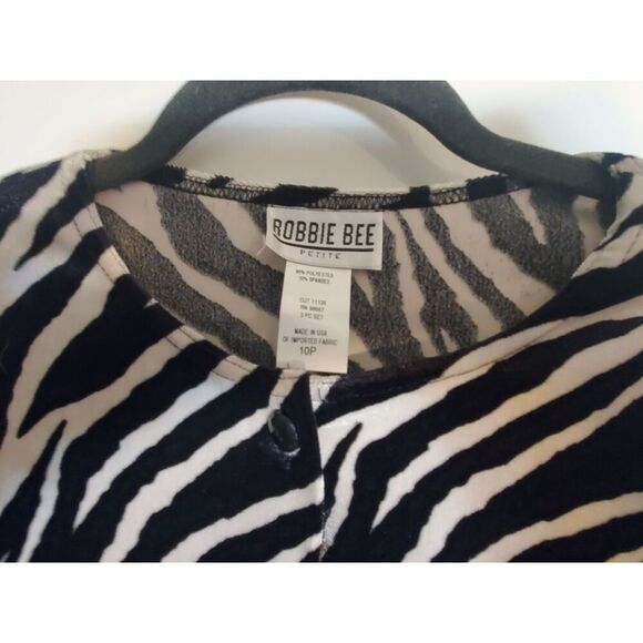 Robbie Bee Velour Pants, Tank, And Jacket 3 Piece Set Size 10P. - Picture 6 of 8